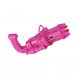 Электрический игрушечный пулемет для создания мыльных пузырей Gatling, пистолет Electric bubble gum Розовый/11700/509