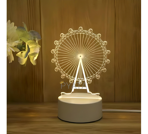 Настільний 3д світильник 3D Desk Lamp Оглядове колесо (205)