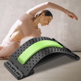 Масажер-тренажер міст для розтяжки спини та хребта Back Magic Зелений