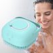 Силіконова масажна щітка мочалка для ванни Silicone Massage Bath Brush Блакитна (205)