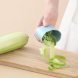 Ручной нож-овощечистка для овощей и фруктов с контейнером 7x6x5см Double-Sided Peeler With Storage Box Зеленый