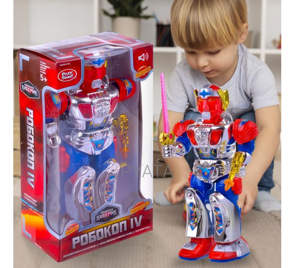 Детская интерактивная игрушка робот со световыми и звуковыми эффектами "Фиктер" (В)