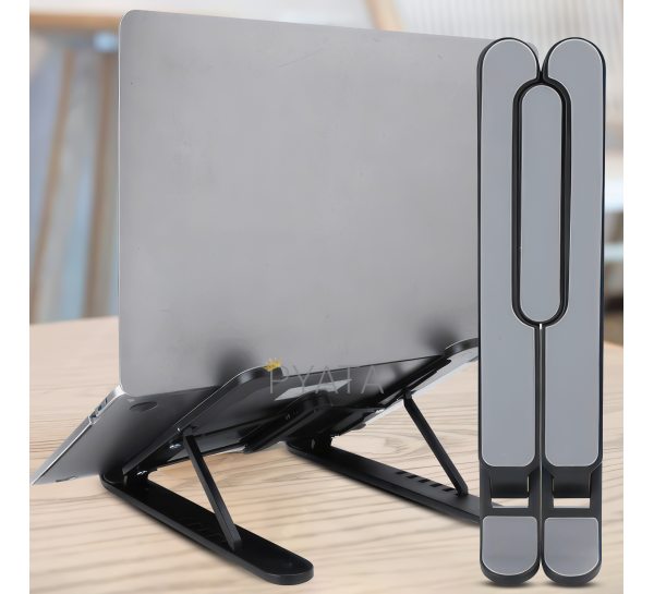 Регульована розсувна складна підставка для ноутбука та планшета Multi Position Чорний (205)