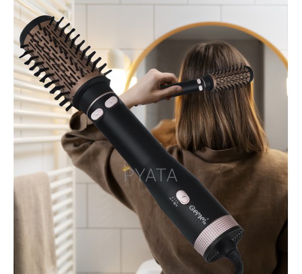 Жіноча багатофункціональна щітка-гребінець фен-стайлер для волосся Gemei GM 4825 (626)