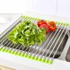 Кухонна складна сушарка для посуду на раковину KitchenWare EasyDry 37х22 см Зелена (HA-359)