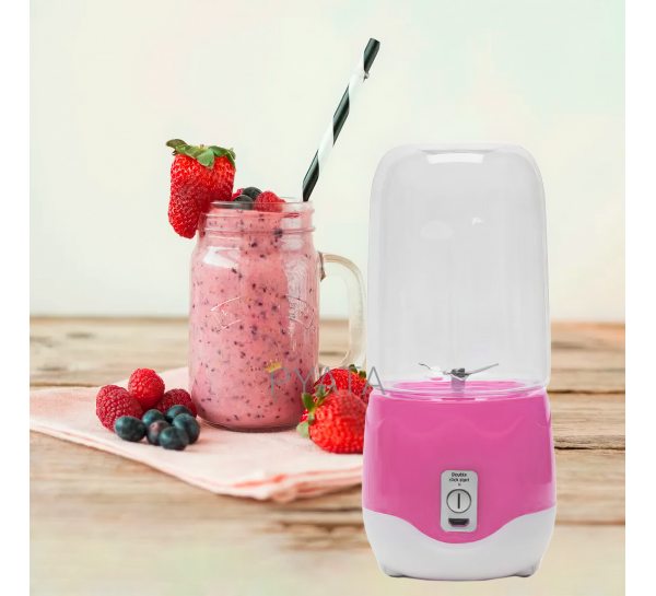 Портативный мини блендер Portable JUICER XL-180 400 мл, Розовый/205