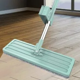 Швабра ледащо для швидкого прибирання з віджимом Spin Mop 360 з мікрофіброю Бірюзовий (218)