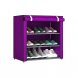 Полка для обуви Shoe Rack and Wardrobe B-4 60х30х72 см Фиолетовая (3 полки, 9 пар обуви)