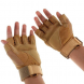 Безпальні захисні рукавички без пальців Коричневі XL