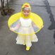 Яркий детский дождевик-зонтик Baby Rain Coat Желтая утка и свинка Пеппа M (211)