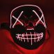Дитяча маскарадна неонова LED маска з підсвіткою "Судна ніч" Червона (626)