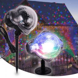 Світлодіодний лазерний проектор вуличний Christmas Snowfall Projector RGB