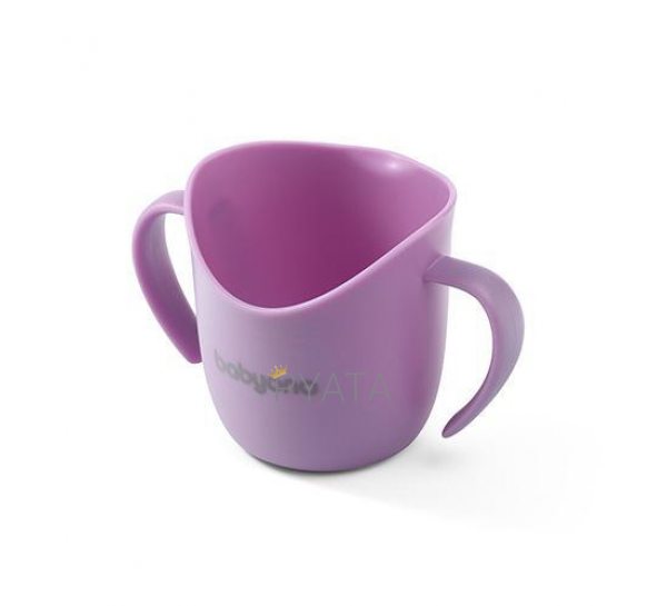 Дитяча тренувальна чашка BabyOno 1463/05, з ручками, 120 мл, фіолетовий (SB)