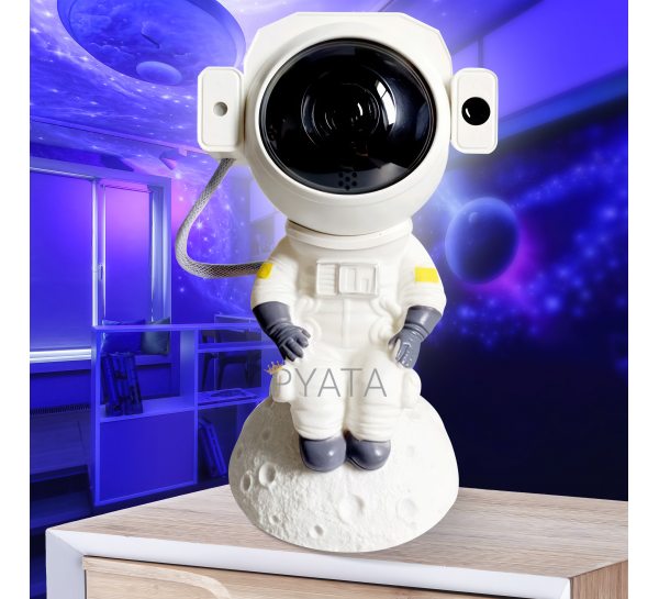 Нічник-проектор зоряного неба "Космонавт на Місяці" з підсвічуванням 9 режимів підсвічування XD-20 (259)