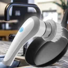 Электрическая аккумуляторная щётка для мытья посуды с насадками Electric Cleaning Brush (205)