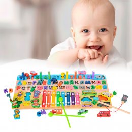 Деревянная игрушка Центр развивающий MD 1695-RU - веселое путешествие для детей/IGR24