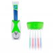 Дозатор зубной пасты + держатель для щеток зеленый/205