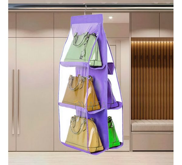 Органайзер для сумок Hanhing Purse 6-ти карманная фиолетовая/ART0422/211