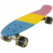 Дитячий скейтборд Пенні Борд (Penny Board) з підсвіткою колес до 80 кг Рожево-Жовто-Блакитний