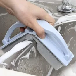 Складная кухонная бытовая губка с отжимом воды с ручкой WASHER AND534 Голубой (205)