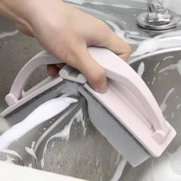 Складная кухонная бытовая губка с отжимом воды с ручкой WASHER AND534 Бежевый (205)