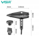 Профессиональный мощный фен для укладки волос VGR V-451 2400 Вт (259)