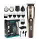 Акумуляторна бездротова машинка-триммер для стрижки волосся, носа, бороди 11в1 VGR IPX6 з LED дисплеєм (259)