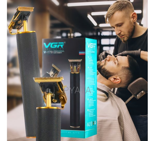Профессиональная окантовочная машинка-триммер для стрижки волос и бороды VGR V-179 (259)