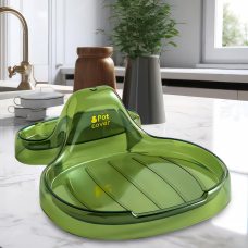 Настільний кухонний пластиковий тримач для кришок 50208-0045 Зелений (WAN)