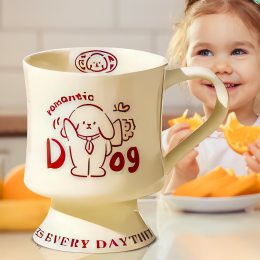 Керамічна чашка з написом "Dog" та малюнком 0205 Собака, Червоний (WAN)