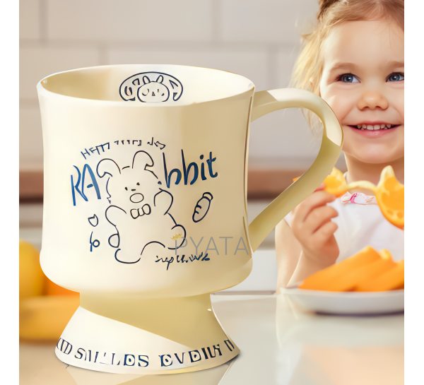 Керамическая чашка с надписью "Dog" и рисунком 0205 Кролик, Голубой (WAN)