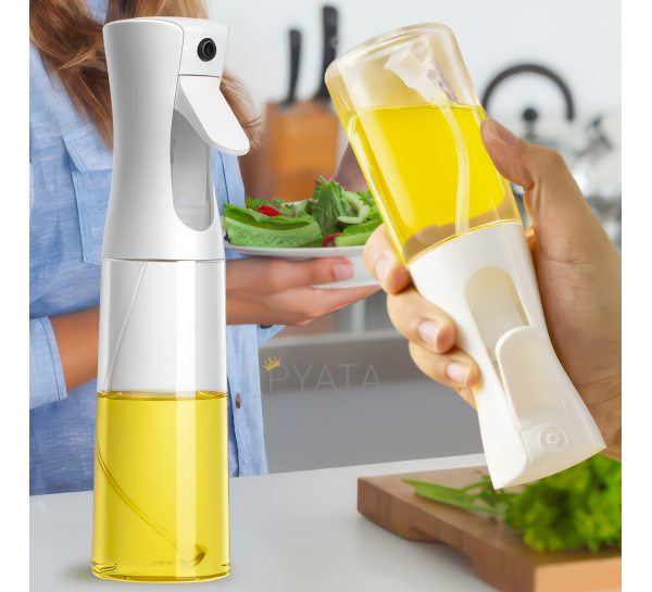 Диспенсер-розпилювач для оливкової олії оцту та соусів Oil Spray Bottle 50208-0123 200 мл Білий (WAN)