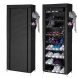 Складной тканевый шкаф-органайзер для хранения вещей и обуви на 30 пар Shoe Cabinet Shoe rack 9 полок YQF-1190 Черный (NM-4)