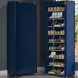 Складна тканинна шафа-органайзер для зберігання речей та взуття на 30 пар Shoe Cabinet Shoe rack 9 полиць HY8806-10 Синій (NM-4)