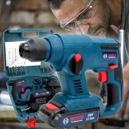 Аккумуляторный беспроводной перфоратор в кейсе Bosch GBH 36V-Li Compact 36V 5Ah 1800 об/хв 4850 уд/хв (AN)