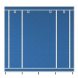 Складна мобільна універсальна каркасна шафа для одягу Storage Wardrobe 28170 на 4 секції Синій (N-1)