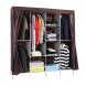 Складна тканинна шафа для одягу Storage Wardrobe 88165 на 4 секції Коричневий/N-2