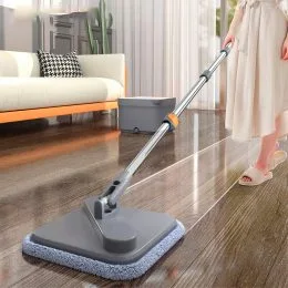 Швабра з відром для миття підлог Mop with bucket K10, з віджимом (219)