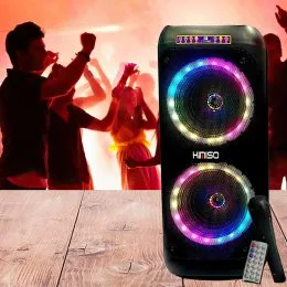 Бездротова портативна Bluetooth колонка з мікрофоном KIMISO QS-6602
