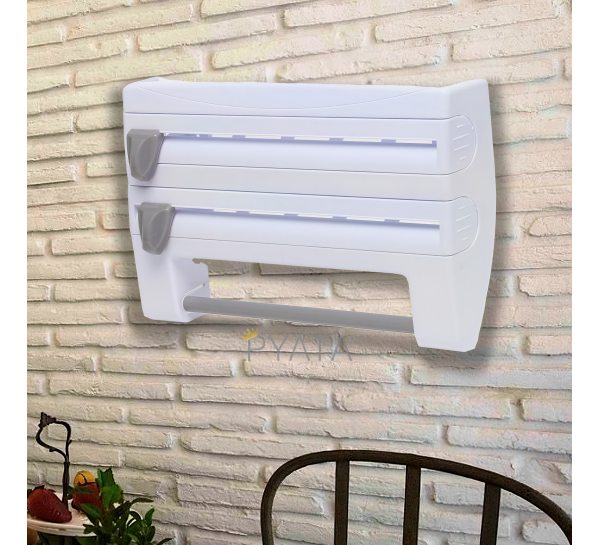 Кухонный диспенсер для пленки, фольги и полотенец Kitchen Roll Triple Paper Dispenser MAG-721/219