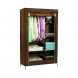 Складной каркасный тканевый шкаф для одежды и обуви 105х45х175 Storage Wardrobe 98105 Коричневый/N-17