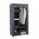 Складной каркасный тканевый шкаф для одежды и обуви 105х45х175 Storage Wardrobe 98105 Серый/N-17