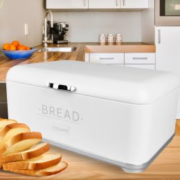 Металева хлібниця для хліба з нержавіючої сталі Maestro MR-1677-AR-W Білий (235)
