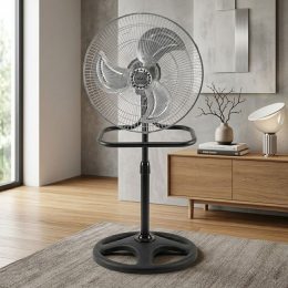 Мощный вентилятор Rainberg RB-1801 46 см 3 режима напольный (настольный/настенный) 60W поворот 90°