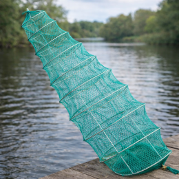 Розкладна раколовка гармошка кордова сітка 16 входів 8 м 25х40 см осередок 10 мм