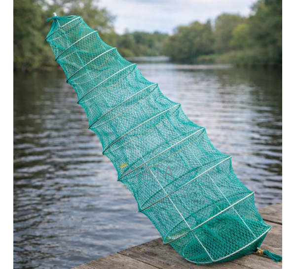 Розкладна раколовка гармошка кордова сітка 16 входів 8 м 25х40 см осередок 20 мм