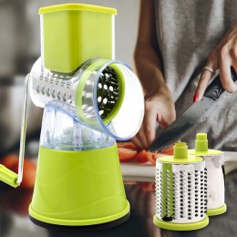 Ручная механическая терка-овощерезка с насадками 3в1 Vegetable Cutter JN-901 Зеленый (JM)