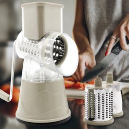 Ручная механическая терка-овощерезка с насадками 3в1 Vegetable Cutter JN-901 Бежевый (JM)