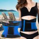 Утягивающий пояс для похудения на липучке Hot Shapers Belt Power Черно-Синий S 