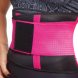 Стягуючий пояс для схуднення на липучці Hot Shapers Belt Power Чорно-рожевий XL